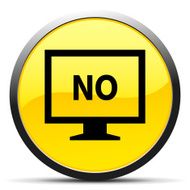 Computer Monitor icon on a round button - CurveSeries N9