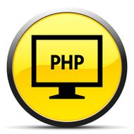 Computer Monitor icon on a round button - CurveSeries N17
