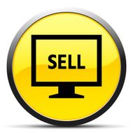 Computer Monitor icon on a round button - CurveSeries N20