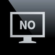 Computer Monitor icon on a black background - CoreSeries N9