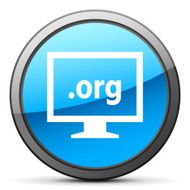 Computer Monitor icon on a round button - BrightSeries N33