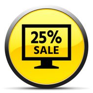 Computer Monitor icon on a round button - CurveSeries N76