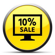 Computer Monitor icon on a round button - CurveSeries N79