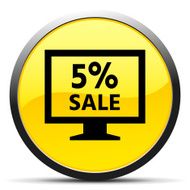 Computer Monitor icon on a round button - CurveSeries N80