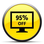 Computer Monitor icon on a round button - CurveSeries N121