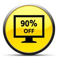 Computer Monitor icon on a round button - CurveSeries N132