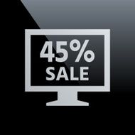 Computer Monitor icon on a black background - CoreSeries N73