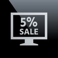 Computer Monitor icon on a black background - CoreSeries N81