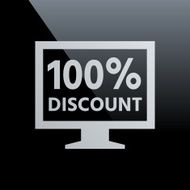 Computer Monitor icon on a black background - CoreSeries N102