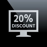 Computer Monitor icon on a black background - CoreSeries N118