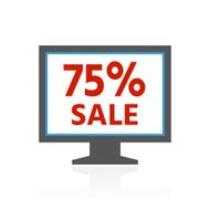 Computer Monitor icon on a white background - ColorSeries N67