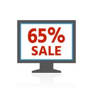 Computer Monitor icon on a white background - ColorSeries N69