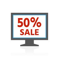 Computer Monitor icon on a white background - ColorSeries N72