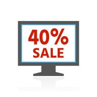 Computer Monitor icon on a white background - ColorSeries N74