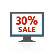 Computer Monitor icon on a white background - ColorSeries N76