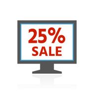 Computer Monitor icon on a white background - ColorSeries N77