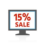 Computer Monitor icon on a white background - ColorSeries N79