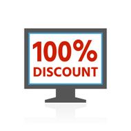 Computer Monitor icon on a white background - ColorSeries N102