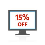 Computer Monitor icon on a white background - ColorSeries N129