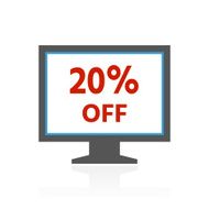 Computer Monitor icon on a white background - ColorSeries N139