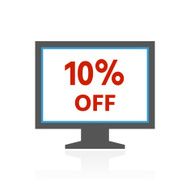 Computer Monitor icon on a white background - ColorSeries N140