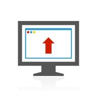 Computer Monitor icon on a white background - ColorSeries N141