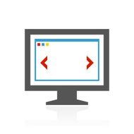Computer Monitor icon on a white background - ColorSeries N145