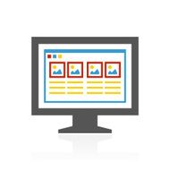 Computer Monitor icon on a white background - ColorSeries N151