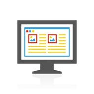 Computer Monitor icon on a white background - ColorSeries N152