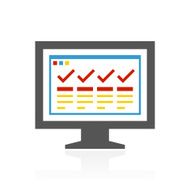 Computer Monitor icon on a white background - ColorSeries N159