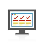 Computer Monitor icon on a white background - ColorSeries N160