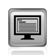 Computer Monitor icon on a square button - SteelSeries N101
