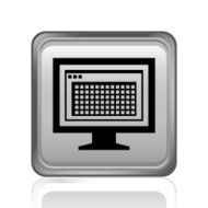 Computer Monitor icon on a square button - SteelSeries N103