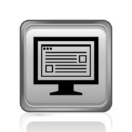 Computer Monitor icon on a square button - SteelSeries N110