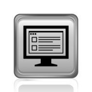 Computer Monitor icon on a square button - SteelSeries N116