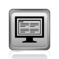 Computer Monitor icon on a square button - SteelSeries N120