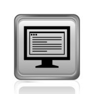 Computer Monitor icon on a square button - SteelSeries N121