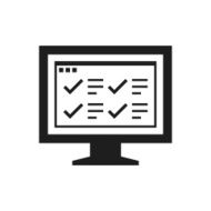 Computer Monitor icon on a white background - SingleSeries N160