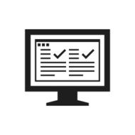 Computer Monitor icon on a white background - SingleSeries N163