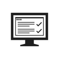 Computer Monitor icon on a white background - SingleSeries N165