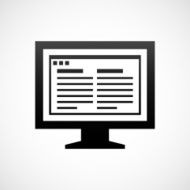 Computer Monitor icon on a white background - ShadeSeries N172