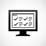 Computer Monitor icon on a white background - ShadeSeries N176