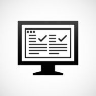 Computer Monitor icon on a white background - ShadeSeries N179