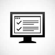 Computer Monitor icon on a white background - ShadeSeries N180