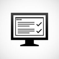 Computer Monitor icon on a white background - ShadeSeries N181