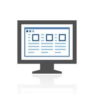 Computer Monitor icon on a white background - RoyalSeries N170