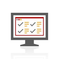 Computer Monitor icon on a white background - ProSeries N176