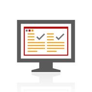 Computer Monitor icon on a white background - ProSeries N179