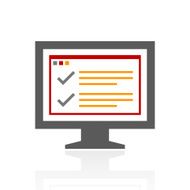 Computer Monitor icon on a white background - ProSeries N180