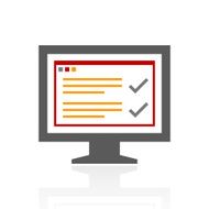 Computer Monitor icon on a white background - ProSeries N181